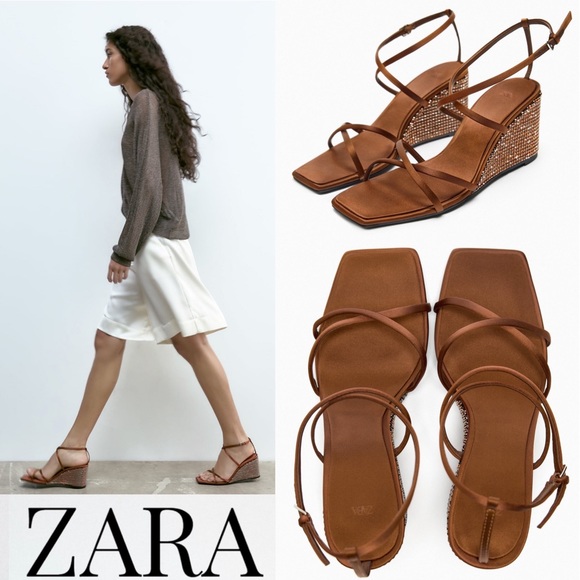 NEW ZARA HEELED WEGED - Picture 12 of 12